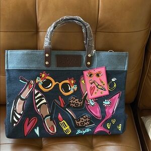 Brighton fun Shoe Love Tote Bag! NWT